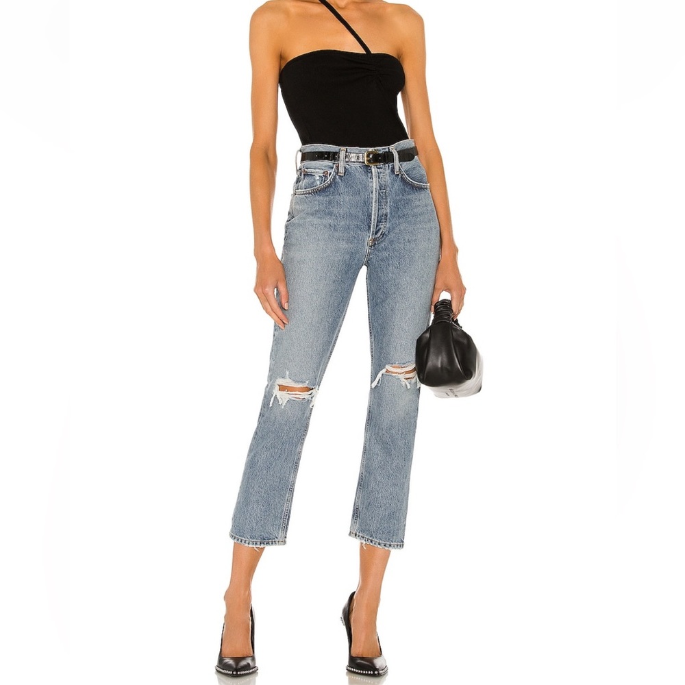 AGOLDE JEANS - Riley Straight crop